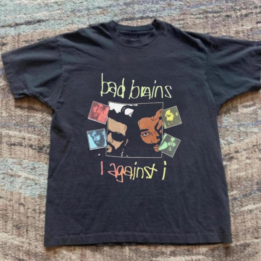 Gildan Black T Shirt Bad Brains Black Band Tee